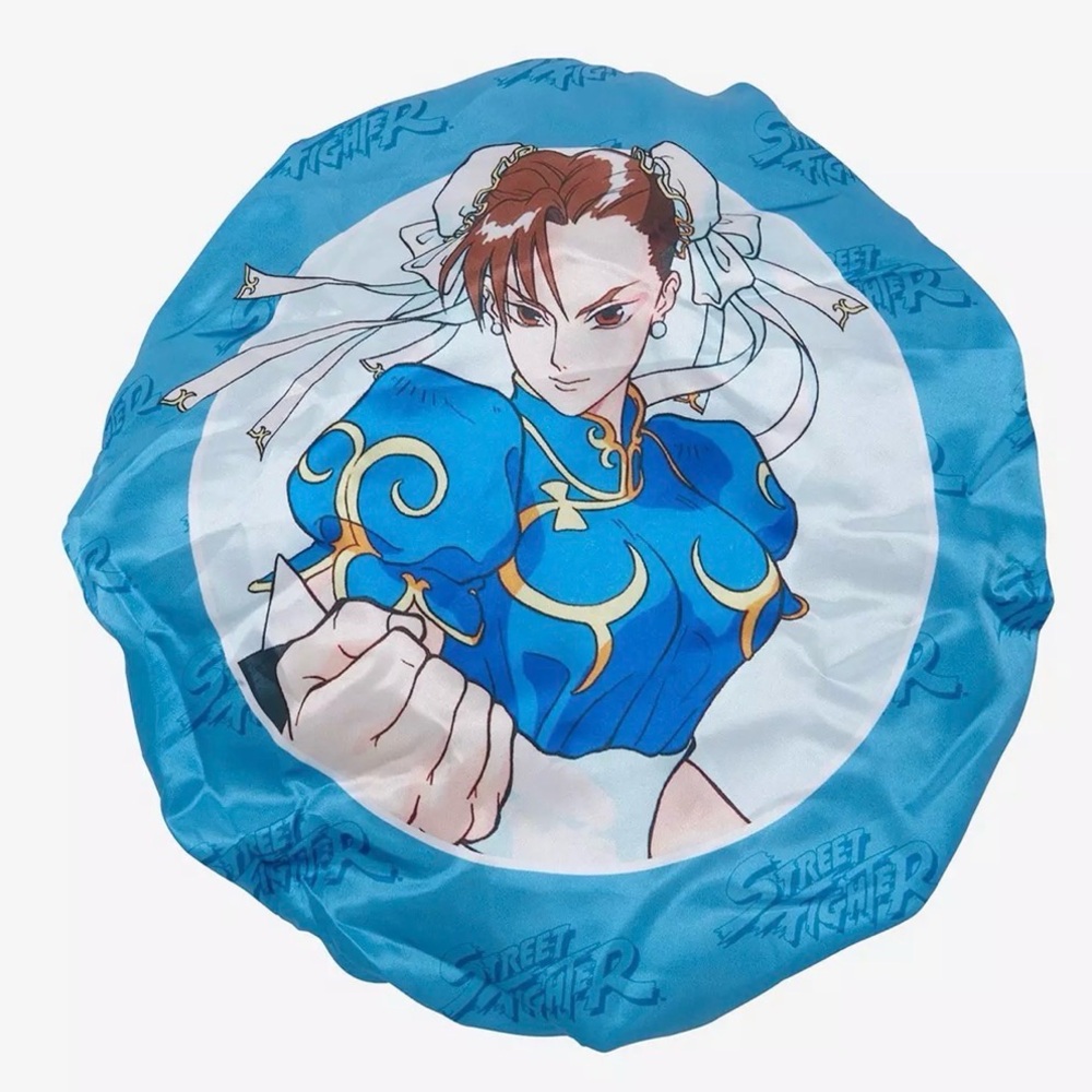 Street Fighter Chun Li Reversible Sleep Cap Bonnet- New - Picture 2 of 4
